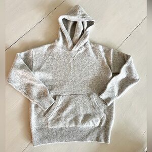 GAPkids Light Gray Hooded cotton Sweatshirt Pullover size L